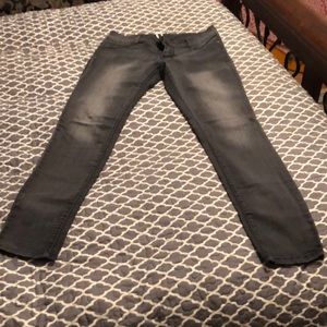 Black/grey rubbed jegging